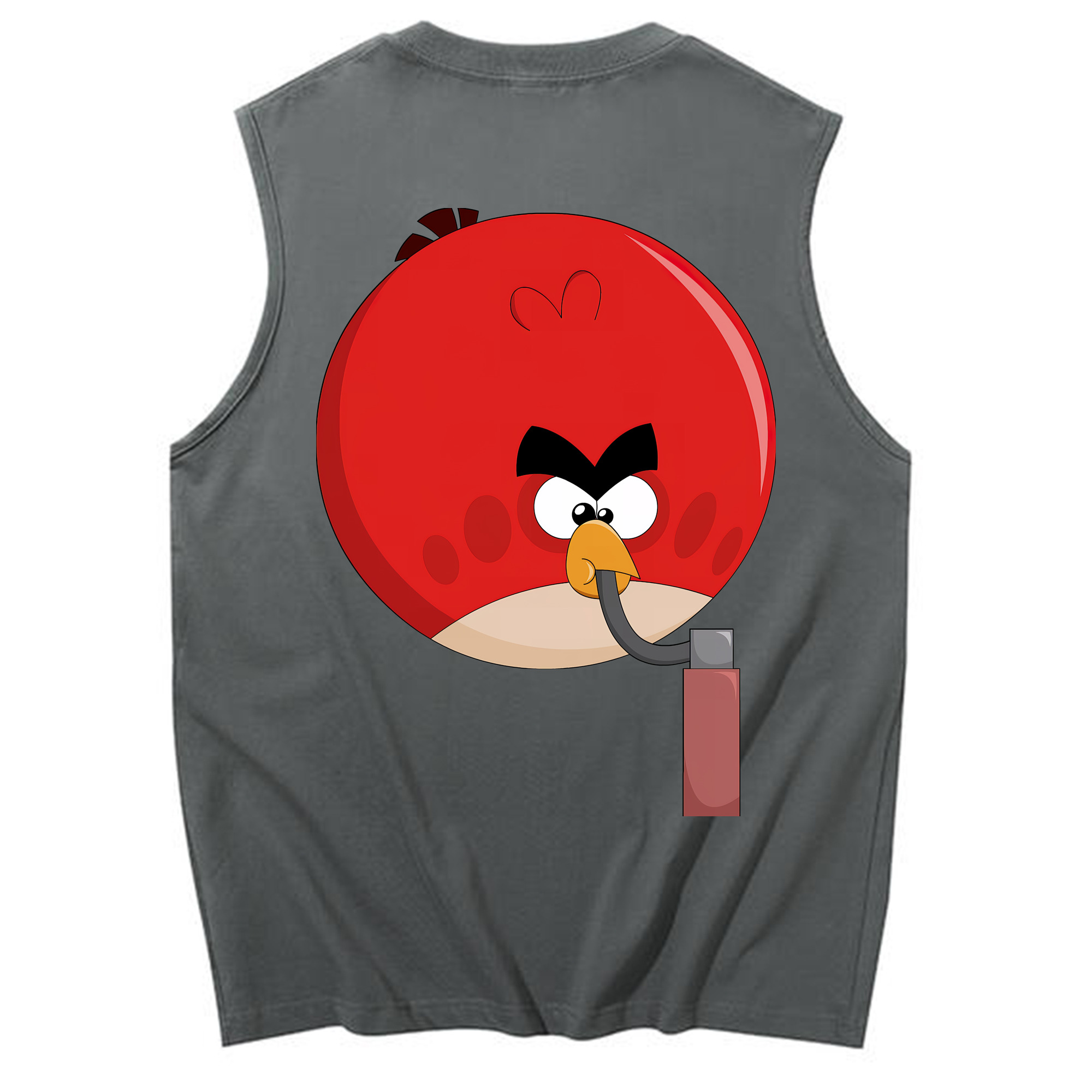 （画像用） Angry Birds アングリーバード コットン100％タンクトップ（背面プリント）